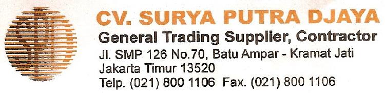 CV. SURYA PUTRA DJAYA-CV. SURYA PUTRA DJAYA, General Supplier