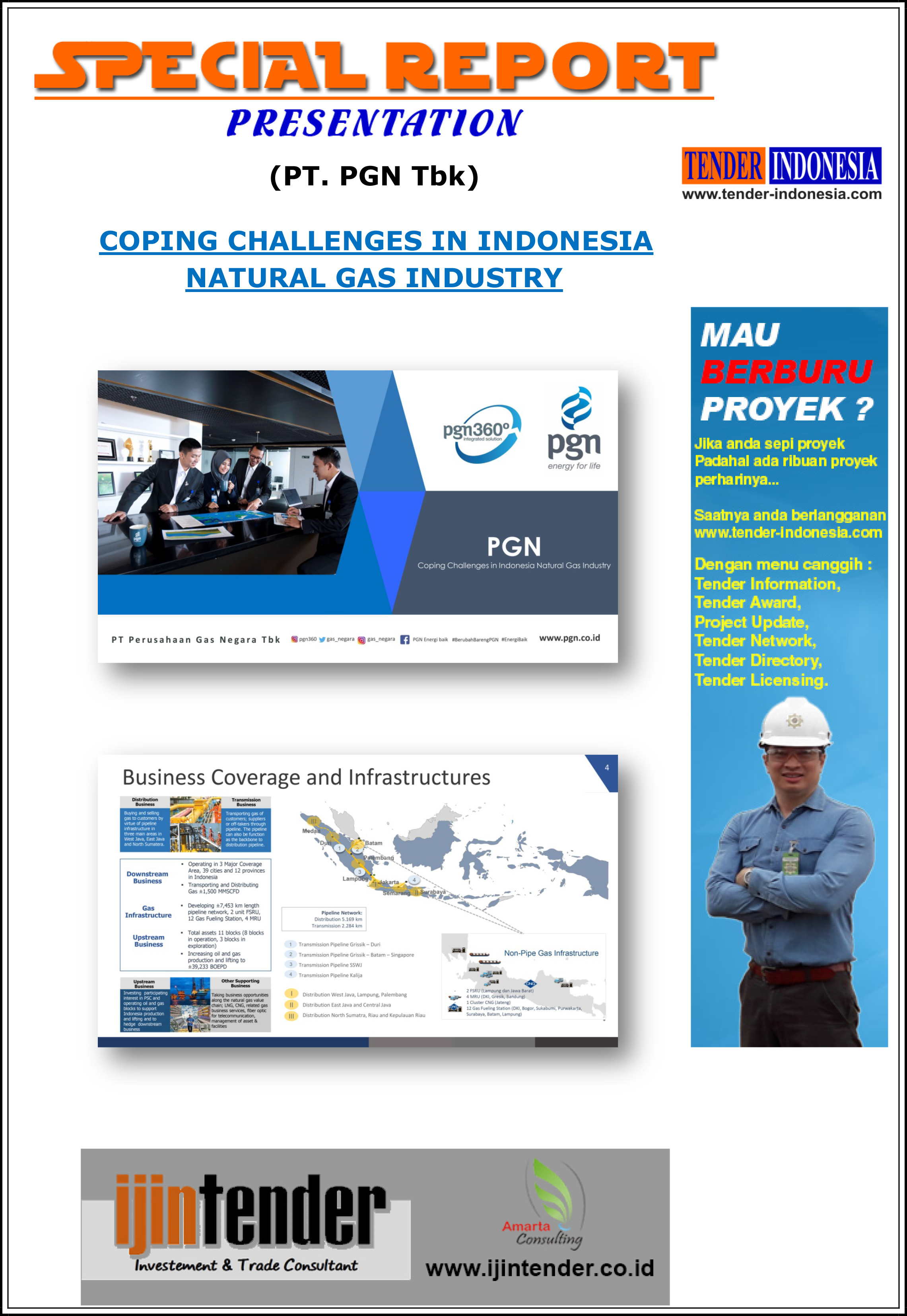 SPECIAL REPORT PRESENTATION INDONESIA - Edisi 15 Mei 2018 dari PT. PGN Tbk